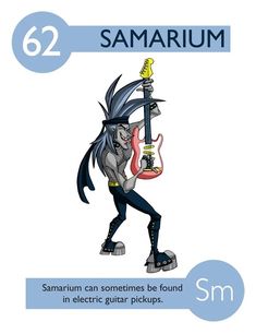 an image of the zodiac sign for samarium, which is holding a guitar