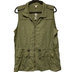 Olive Green New Xl Cato Brand Casual Khaki Vest For Spring, Utility Tops For Spring Outdoor, Utility Tops For Layering In Spring, Spring Utility Tops For Layering, Utility Style Tops For Spring Layering, Safari Vest, Olive Green Vest, Long Sweater Vest, Faux Suede Vest