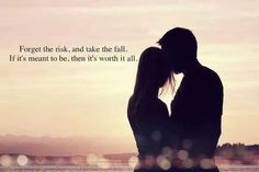 a man and woman kissing in front of the ocean with an inspirational quote on it