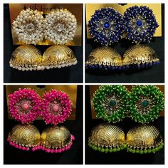 Very beautiful huge pearl stud jhumkas for a ethnic look.These jhumkas are light in weight Length 3 inches Width 1.5 inches Sequin Pants, Chandler Az, Colour Star, Pearl Studs, Crochet Lace, Etsy Gifts, Gold Plate, Handmade Items, Plating