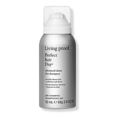 Travel Size Perfect Hair Day (PhD) Advanced Clean Dry Shampoo - Living Proof | Ulta Beauty Clean Dry Shampoo, Living Proof Dry Shampoo, Moroccanoil Dry Shampoo, Shampoo For Fine Hair, Shampoo Brands, Travel Hairstyles, Toning Shampoo, Oily Scalp, Hydrating Shampoo