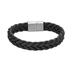 Add a stylish new element to your daily look with this LYNX men's leather bracelet. Add a stylish new element to your daily look with this LYNX men's leather bracelet. Metal: stainless steel Length: 8.25 in. Packaging: pouch Finish: polished Color: Brown. Gender: male. Age Group: adult. Modern Leather Braided Bracelets, Modern Braided Leather Bracelets With Black Band, Modern Leather Braided Bracelet With Black Band, Everyday Black Leather Bracelet, Elegant Leather Bracelet For Everyday Use, Modern Leather Braided Bracelet For Everyday, Black Leather Bracelet With Stainless Steel Clasp For Business, Everyday Leather Bracelet With Stainless Steel Clasp, Modern Braided Bracelets With Stainless Steel Clasp For Everyday