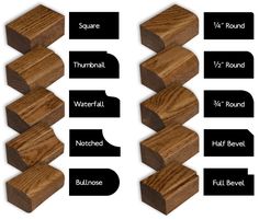 the different types of wood that are used to build a stair case for children and adults