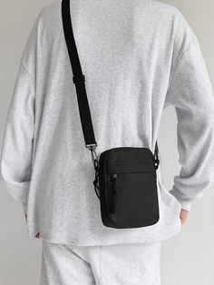 Minimalist Small Square Bag Daily Commuting Crossbody Bag, Oxford Fabric, Versatile Shoulder Bag Sling Bag Side Bag Square Bag Black Bag Business Casual Valentines Gift College Bag Summer Dad Scream Men Bag Winter Casual Thanksgiving Purse Holiday Bag Tote Bag Hiking Large Capacity Multi-Functional Outdoor Portable Fashionable Casual Vacation Bag For Men Christmas Gifts For Men Black    Polyester Plain Square Bag   Men Bags, size features are:Bust: ,Length: ,Sleeve Length: Bigger Buttocks, Men Ootd, Sling Bag For Men, Mens Valentines Gifts, Workout Exercises, Mens Luggage, Fall Bags, Buttocks Workout, Bag Business