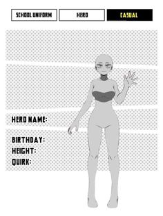 an image of a female character from the animated game, hero name birthday height quiz