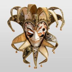 Laughing Mask, Venetian Masks Art, Harlequin Mask, Jester Outfit, Jester Mask, Mask Venetian, Your Highness, Court Jester