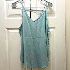 Loft Blue Tank Top. Brand New With Tags. Size Medium. Blue Denim Type Material. String Connecting Straps In The Back. Very Comfortable. Accepting Offers Blue Tank Top, Medium Blue, Blue Denim, Blue Green, Loft, Tank Top, Womens Tops, Size Medium, Tank Tops