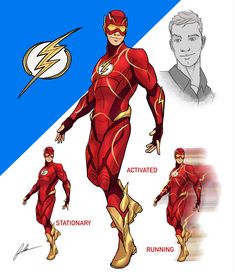 an image of the flash in various poses