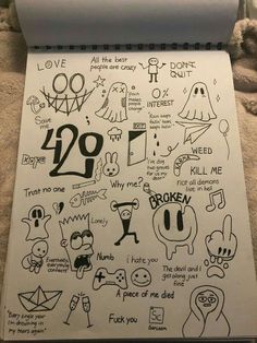 a sheet of paper with doodles on it that say twenty nine and twenty five