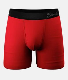 Shinesty® The Red Dress Effect Stretch Boxer Briefs - Red Large, Men's Red Soft Modal blend 6 boxer briefs with fly Elasticized waistband Ball Hammock® for enhanced support Moisture wicking Anti-bunching. 95% Micro Modal 5% Spandex. Machine wash cold with like colors delicate cycle. Do not bleach. Tumble dry low. Do not iron. No fabric softener.. MEN'S BOXER SHORT SIZE CONVERSION CHART Boxer Size S M L XL XXL Waist Size 29-33 33-36 36-40 40-43 43-45 *Conversion sizes may vary. Measurements based Red Sporty Boxer Briefs For Training, Sporty Stretch Red Boxer Briefs, Red Stretch Sporty Boxer Briefs, Sporty Red Multipack Boxer Briefs, Red Stretch Multi-pack Boxer Briefs, Mens Boxer Shorts, Mens Boxers, Boxer Shorts, Boxer Briefs