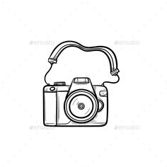 Photo Camera Hand Drawn Outline Doodle Icon #Hand, #Camera, #Photo, #Drawn Minimal Doodles, Drawn Camera, Camera Outline, Hand Camera, Camera Doodle, Banner Doodle, Icon Photography, Hand Icon