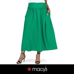 in stock Maxi Skirt With Pockets, Skirt With Pockets, Plus Size Skirts, Skirts With Pockets, Polyester Spandex, Plus Size Outfits, Maxi Skirt, Shoe Accessories, In Store