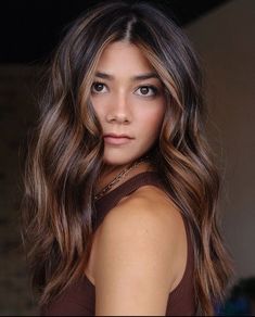 Money Highlights, Brown Fall Hair, Shatush Hair, Trendy Fall Hair Color, Fall Hair Color Trends, Fall Hair Color For Brunettes, Brown Fall