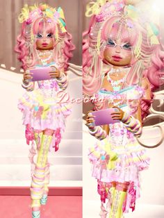 Decora Dri Theme, Decora Dti With Items, Dti Basic Outfit Idea, Caseoh Dress To Impress, Dti Theme Glamour, Dress To Impress Decora Outfit, Dti Outfits With Items, Influencer Dress To Impress, Decora Outfits