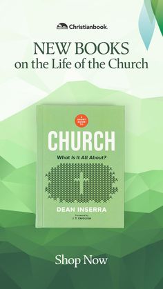 a green book cover with the words, new books on the life of the church