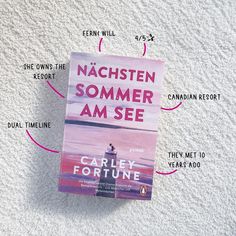 a book about nachsten sommer am see on the beach with information surrounding it