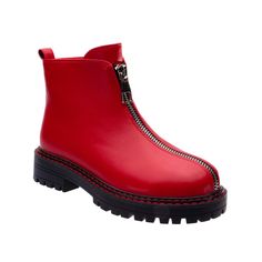 Very Stylish And Modern Women Chunky Boots. It Is Warm And Suitable To Wear In The Fall, Winter, And Spring. It Has A Minimalist Look And Has Thick Sole The Heels Are 1.5 Inch Tall Available In Various Sizes Winter Boots Women, Ankle Boots, Red Boots, Red Ankle Boots, Red Booties, Red Boots For Women, Fall Boots, Womens Fashion Boots, Chunky Boots Red Chunky Boots, Chunky Boots Men, White Leather Ankle Boots, Red Ankle Boots, Chunky Chelsea Boots, Womens Casual Boots, Red Booties, Combat Style, Grey Booties