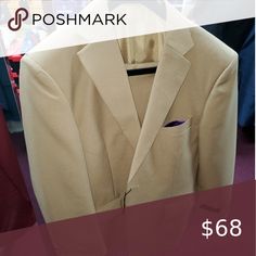 vittorio st angelo tan suit with pants Tan suit 100% polyester Suits & Blazers Suits Casual Fitted Beige Suit, Tan Suit, Mens Suits, Blazer Suit, Man Shop, Blazer, Pants, Trousers