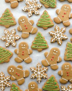 some very pretty decorated cookies on a table