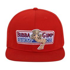 PRICES MAY VARY. Good gift for Christmas, Halloween 1 x Adjustable Bubba Gump Baseball Cap Shrimp Co. Embroidered Hat (Red) Forrest Gump Costume, Mens Golf Fashion, Bubba Gump Shrimp, Red Flats, Visor Cap, Forrest Gump, Embroidered Hat, Golf Hats, Hats Snapback