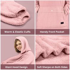 When it comes to the perfect combination of comfort and style, we recommend our high pile fleece material oversized blanket hoodie! This blanket hoodie is made from high-pile fleece material, providing you with a warm and cozy feel and a fashionable look. We have carefully designed this oversized blanket hoodie to ensure it wraps around your body perfectly, offering all-around warmth. Whether you want to spend a lazy weekend comfortably at home or stay warm during outdoor activities, this hoodie Blanket Sweatshirt, Blanket With Sleeves, Cuddle Pillow, Mermaid Kids, Lazy Weekend, Oversized Blanket, Blanket Hoodie, Warm Blanket, Wearable Blanket