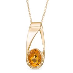 The perfect complement to any elegant style, this pendant will be hand-made exclusively to your order by our skilled jewelers. Please allow 7-9 business days for processing.Product ID: GLD-TA-152715Precious Metal Type: Yellow Gold Metal Finish: PolishedStone Type: CitrineStone Color: YellowStone Shape: Oval Oval Citrine Birthstone Jewelry, Oval Yellow Gold Jewelry With Birthstone, Yellow Gold Teardrop Pendant With Birthstone, Yellow Gold Oval Pendant With Birthstone, Faceted Teardrop Pendant In Yellow Gold, Formal Oval Pendant Jewelry With Birthstone, Oval Yellow 14k Gold Necklace, Yellow Oval 14k Gold Necklace, Oval 14k Gold Yellow Necklace