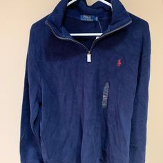 The First Picture Depicts The Color Accurately. It Has A Partial Zipper - Nwt, Never Worn Ralph Lauren Blue Winter Tops, Classic Blue Ralph Lauren Outerwear, Navy Ralph Lauren Long Sleeve Outerwear, Blue Ralph Lauren, Sweaters Men, Ralph Lauren Sweaters, Ralph Lauren Blue, Ralph Lauren Sweater, Ralph Lauren Men