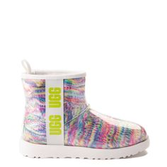 The Classic Clear Mini Booties By Ugg Keep Toes Warm And Dry With An Updated Pixelate Print For A Modern Splash Of Color. Ugg Classic Clear, Pixel Print, Ugg Store, Womens Ugg, Shoes Ugg, Favorite Boots, Cold Weather Fashion, J Cole, Ugg Classic