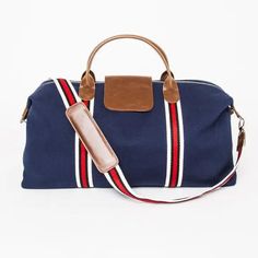 The Original Duffle Bag Bags and Totes Brouk&Co Navy Casual On-the-go Duffle Bag With Luggage Sleeve, Canvas Duffle Bag With Leather Trim For On-the-go, Casual Duffle Bag With Luggage Sleeve For On-the-go, Sporty Canvas Bags For On-the-go, Sporty Canvas Shoulder Bag For On-the-go, Large Capacity Canvas Luggage, Everyday Large Capacity Canvas Luggage, Functional Large Capacity Canvas Luggage, Rectangular Canvas Travel Bag For On-the-go