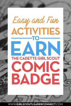 easy and fun activities to learn how to earn the comic badge for your school or classroom