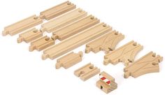 Brio World - 33394 Starter Track Pack | 13Piece Wooden Train Tracks For Kids Ages 3 & Up-Kidding Around NYC Brio Train Track, Brio Train, Wooden Train Track, Wooden Train Set, Vehicle Tracking, Train Sets, Wooden Train, Indoor Toys, Train Set