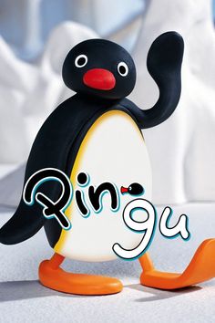 a black and white penguin with the word run'em up written in front of it