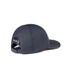 a baseball cap with an open visor on the front, and a leather brimmed