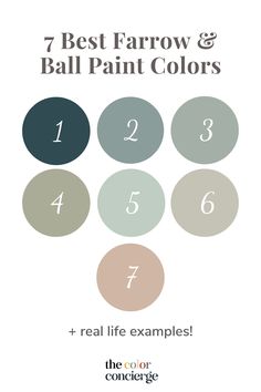 the best farrow and ball paint colors for real life examples, with text overlay