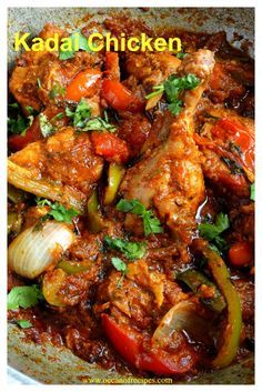 a bowl filled with meat and vegetables covered in sauce