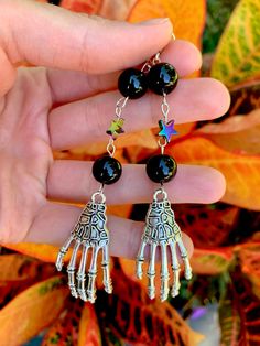 #spookyseason #halloweenjewelry #skulljewelry #skullearrings #etsyjewelry #etsyhalloween #witchcostume Edgy Sterling Silver Jewelry For Halloween, Edgy Dangle Earrings For Halloween, Emo Metal Earrings For Halloween, Halloween Emo Pierced Earrings, Emo Pierced Jewelry For Halloween, Emo Halloween Pierced Earrings, Edgy Halloween Drop Earrings, Edgy Drop Earrings For Halloween, Jewelry Vampire