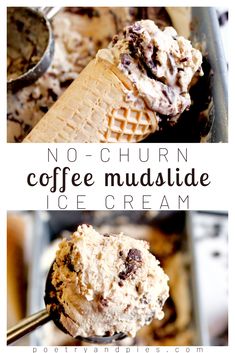 no churn coffee mudslide ice cream