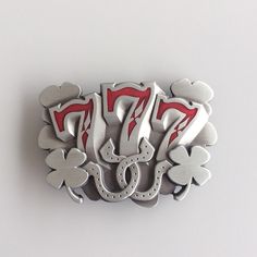 Enamel Lucky 777 Vintage Belt Buckle Gurtelschnalle Boucle de ceinture Brand New In Stock Only Buckle No Belt SKU:BUCKLE-CS024 Material: Zinc Alloy Heavy Metal Antique Brushed Silver Color Length Size is, 3.54 inches, Height Size is, 2.8 inches, Weight is 3.28 oz Length Size is, 90 mm, Height Size is, 71 mm, Weight is 93 g The inner diameter for back loop is, 1.58 inches (40 mm), fits belt up to 1.58 inches (40 mm) Width Button Snap On Belts All of our buckles is fitting to all of our Button Sna Foggy Winter, Cool Belt Buckles, Buckle Outfits, Retro Gadgets, Vintage Belt Buckles, Vintage Belt, Silver Dragon, Vintage Fits, Vintage Belts