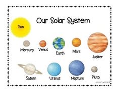 solar system worksheet for kids