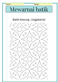 the pattern for batik kawung joggaata