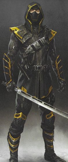 Marvel Concept Art Character Design, Ninja Concept Art, Superhero Design Concept Art, Marvel Ronin, Hawkeye Ronin, Ninja Armor, Black Widow Costume, Marvel Concept Art