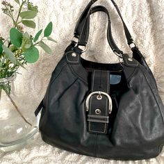 Like New, Used Once. Smoke And Pet-Free Home. Coach Leather Hobo Bag With Branded Hardware, Coach Hobo, Bags Coach, Coach Bags, Like New, Bag Lady, Pet, Leather, Women Shopping