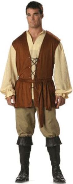 Peasant Clothing, Peasant Costume, Medieval Peasant, Medieval Style, Period Outfit, Theatre Set