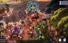 the game features an amusement park and ferris wheel