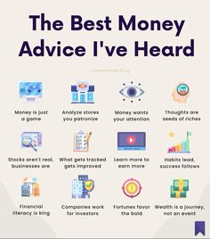 the best money advice i've heard info on how to use it in business