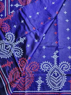 Kutchwork Pure Silk Hand Embroidery Blue Saree - Etsy Blue Raw Silk Embroidered Fabric For Eid, Blue Chikankari Embroidery Blouse For Navratri, Blue Blouse With Chikankari Embroidery For Navratri, Blue Bohemian Dupatta With Chikankari Embroidery, Blue Raw Silk Fabric For Eid, Blue Resham Embroidered Fabric For Festive Occasions, Blue Bohemian Blouse Piece With Zari Work, Blue Embroidered Fabric For Diwali, Festive Blue Fabric With Resham Embroidery