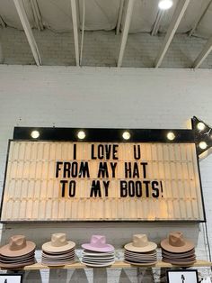 Western Boutique Store Front Ideas, Western Aesthetic Style, Hat Bar At Wedding, Western Boutique Aesthetic, Boutique Decor Western, Cowboy Aesthetic Decor, Western Coffee Shop Aesthetic, Western Boutique Names Ideas, Hat Bar Wedding