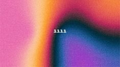 a blurry image with the word 11 11 on it