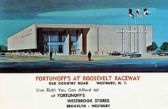 an advertisement for the fortnoff's at roosevelt raceway