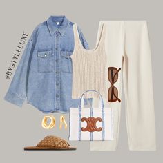 Shop The Outfit, Spring Look, Knitted Vest, Looks Street Style, Cooler Look, Linnet, The Outfit, Mode Inspo